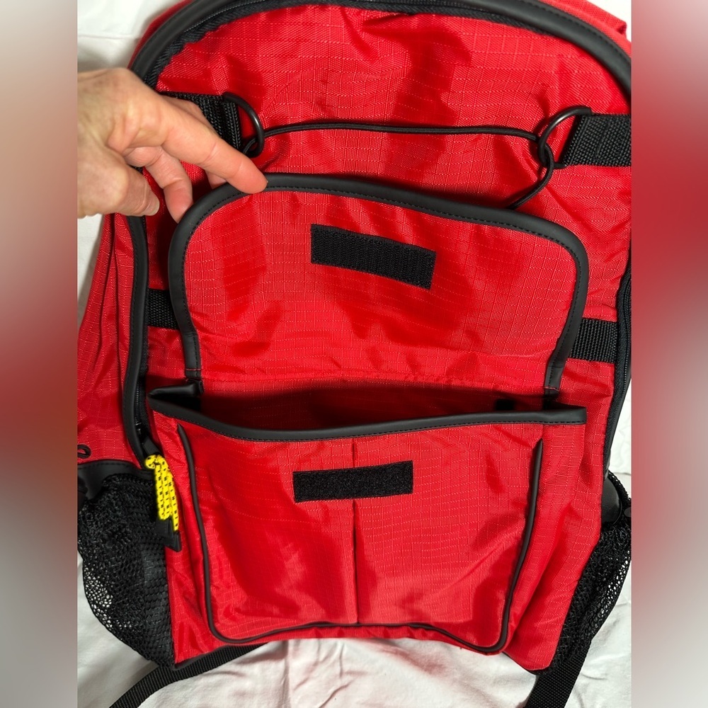 EXCURSION LOGO PATCH Red Backpack With Black Medic Grab Bag Travel Bag Carry on - Picture 2 of 15
